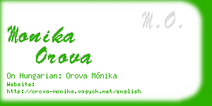 monika orova business card